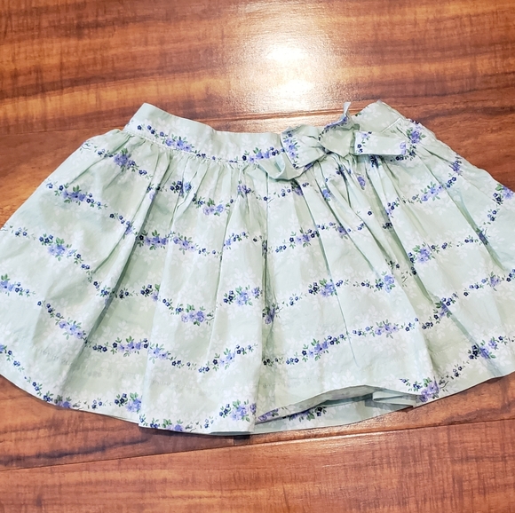 Janie and Jack EUC 6-12 months floral embroidered cardigan, floral vine skirt - Picture 7 of 11